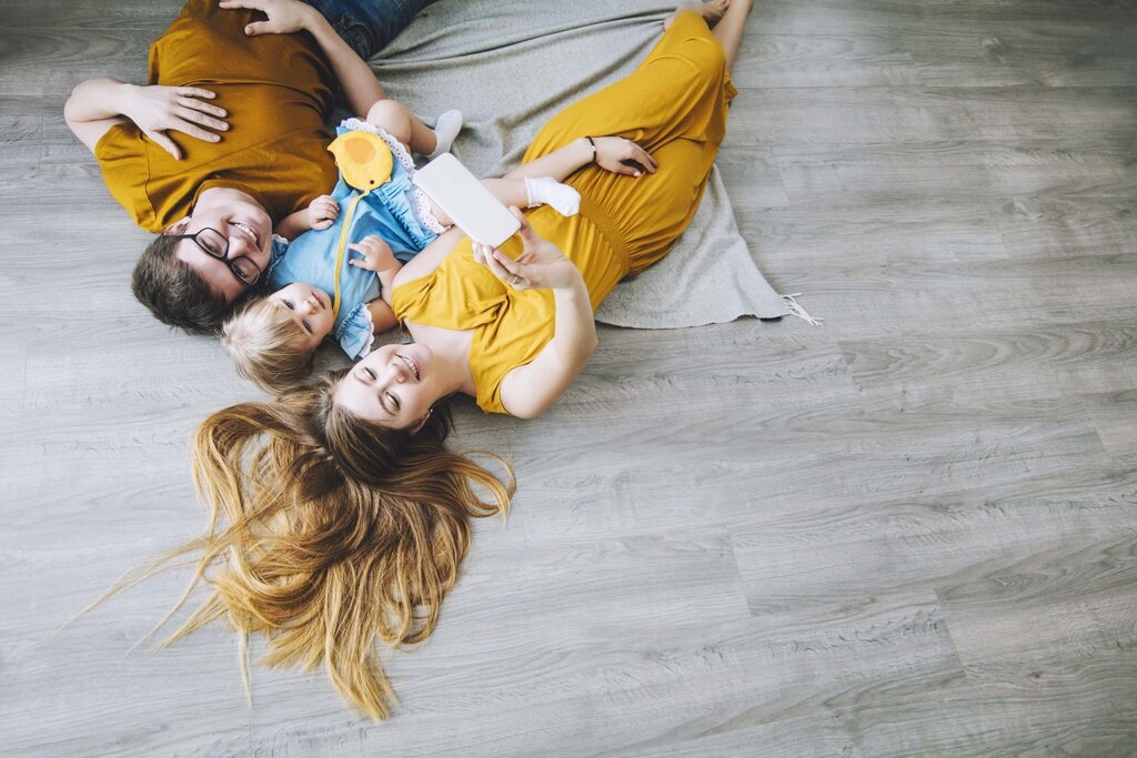 Happy family laminate flooring