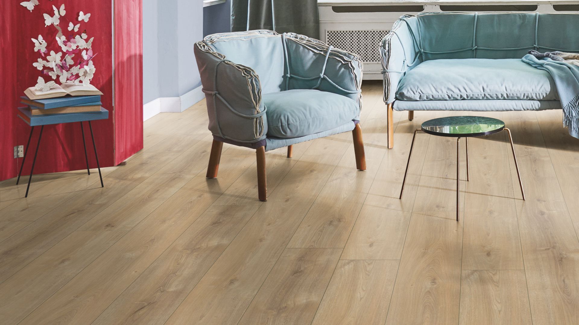 Laminate Oak - 243x2200 - Nova Limed Laminate - Rustic Grade - Click White