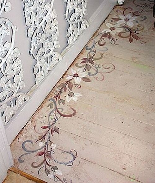 Wood Flooring with Flower Motive wood-flooring-with-boarders