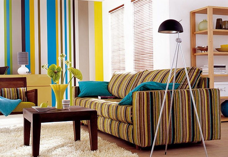 Interior Design Tips - How To Optically Increase The Space stripes_on_the_wall
