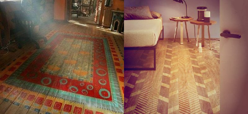 wood-flooring-trends-2015|boho-style-floor|patterned-wood-flooring|limewashed-flooring|black-wood-flooring