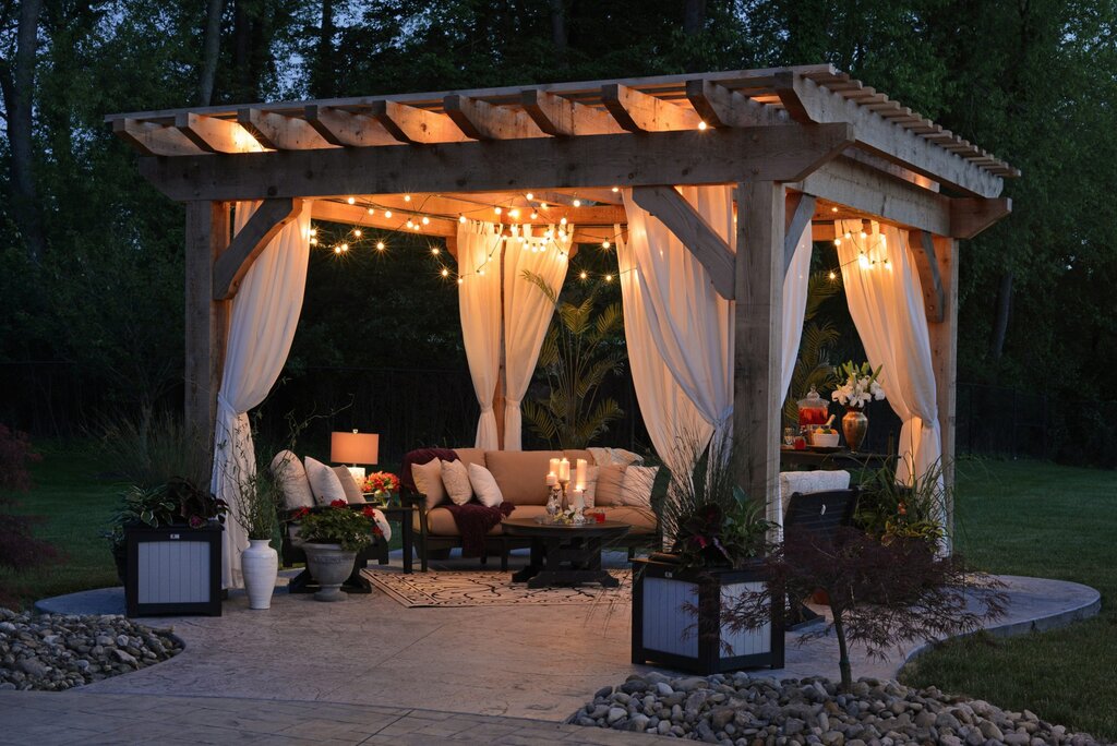 Pergola for garden decking