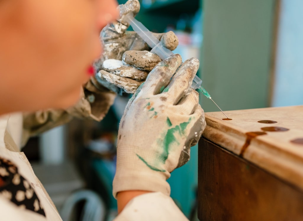 Woodworm treatment