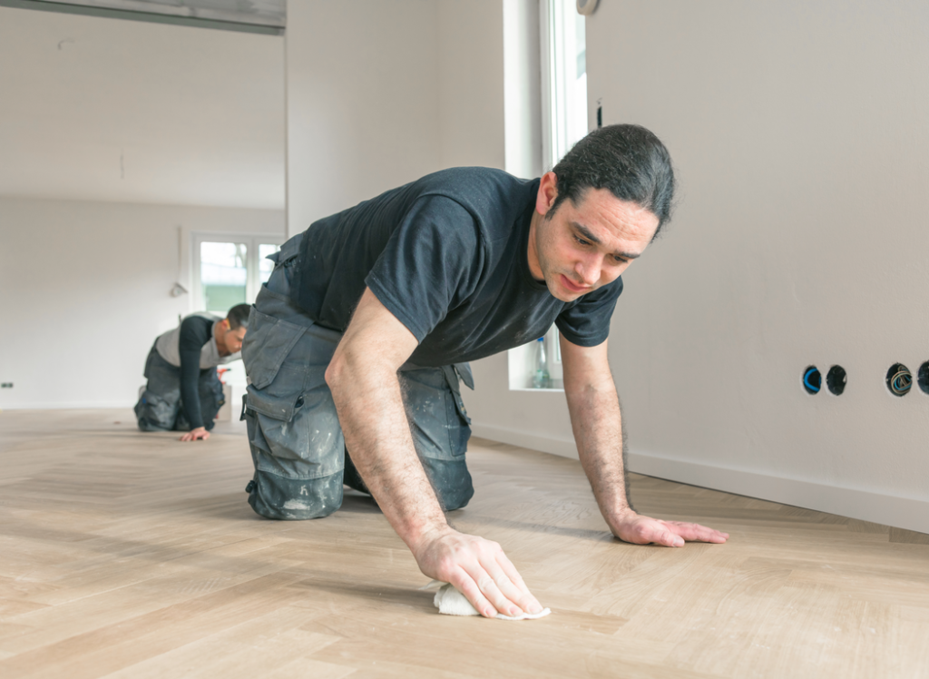 waxing wood floors